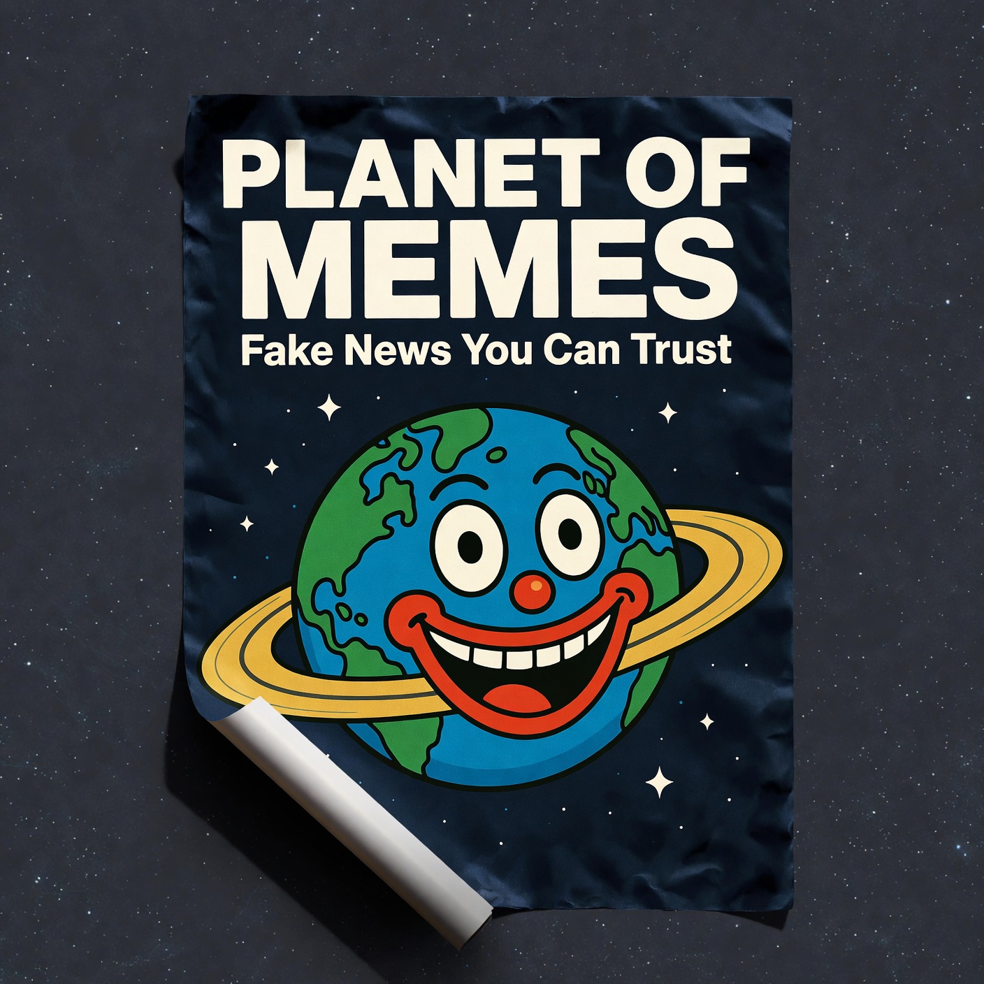 Planet of Memes Wall Poster